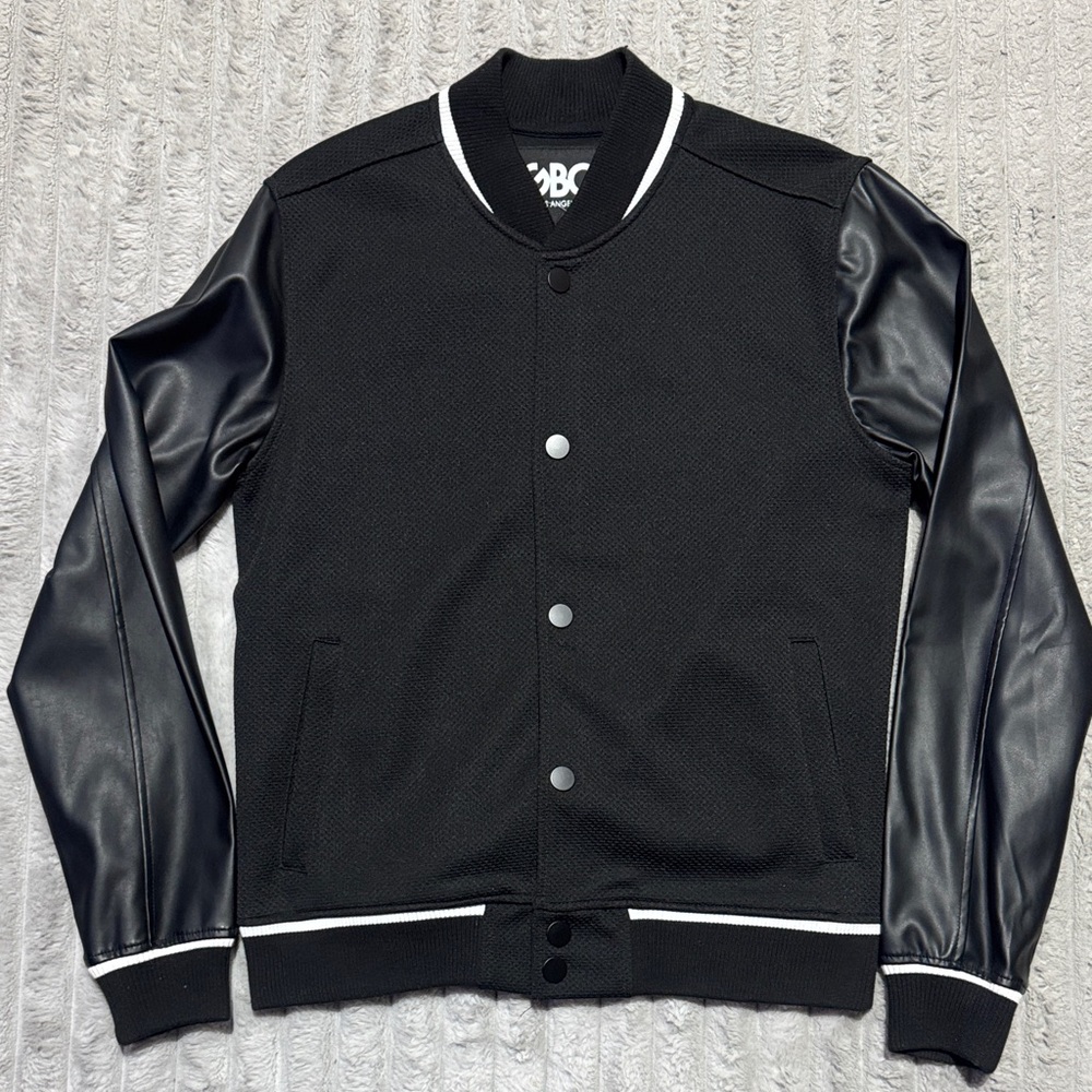 GBG Los Angeles Black and White Bomber Jacket